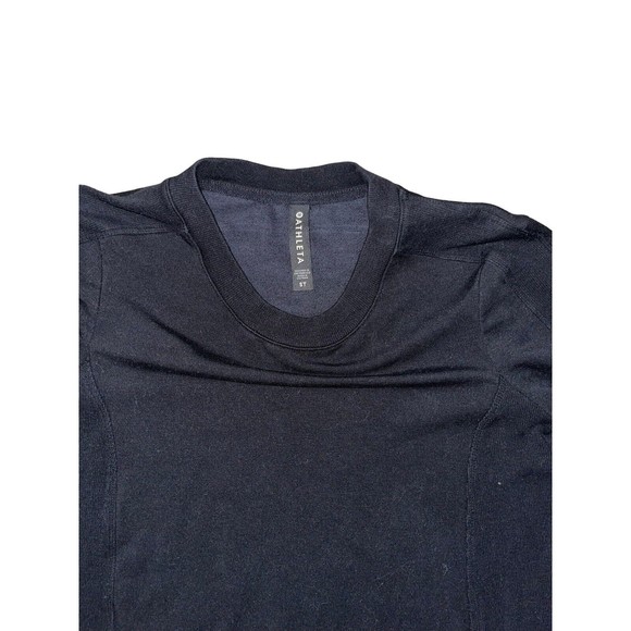 ATHLETA Balance Dress ST Small Tall S T | Black Sweatshirt Dress - Picture 5 of 7